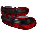 Spec-D Tuning 92-95 Honda Civic Civic Coupe And Sedan Red Smoke Tail Lights LT-CV92RG-RS